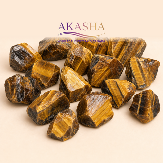 tigers eye crystals available at Akasha Wholesale Crystals Canada