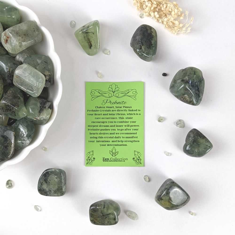 Prehnite Tumbles - Zen Collection
