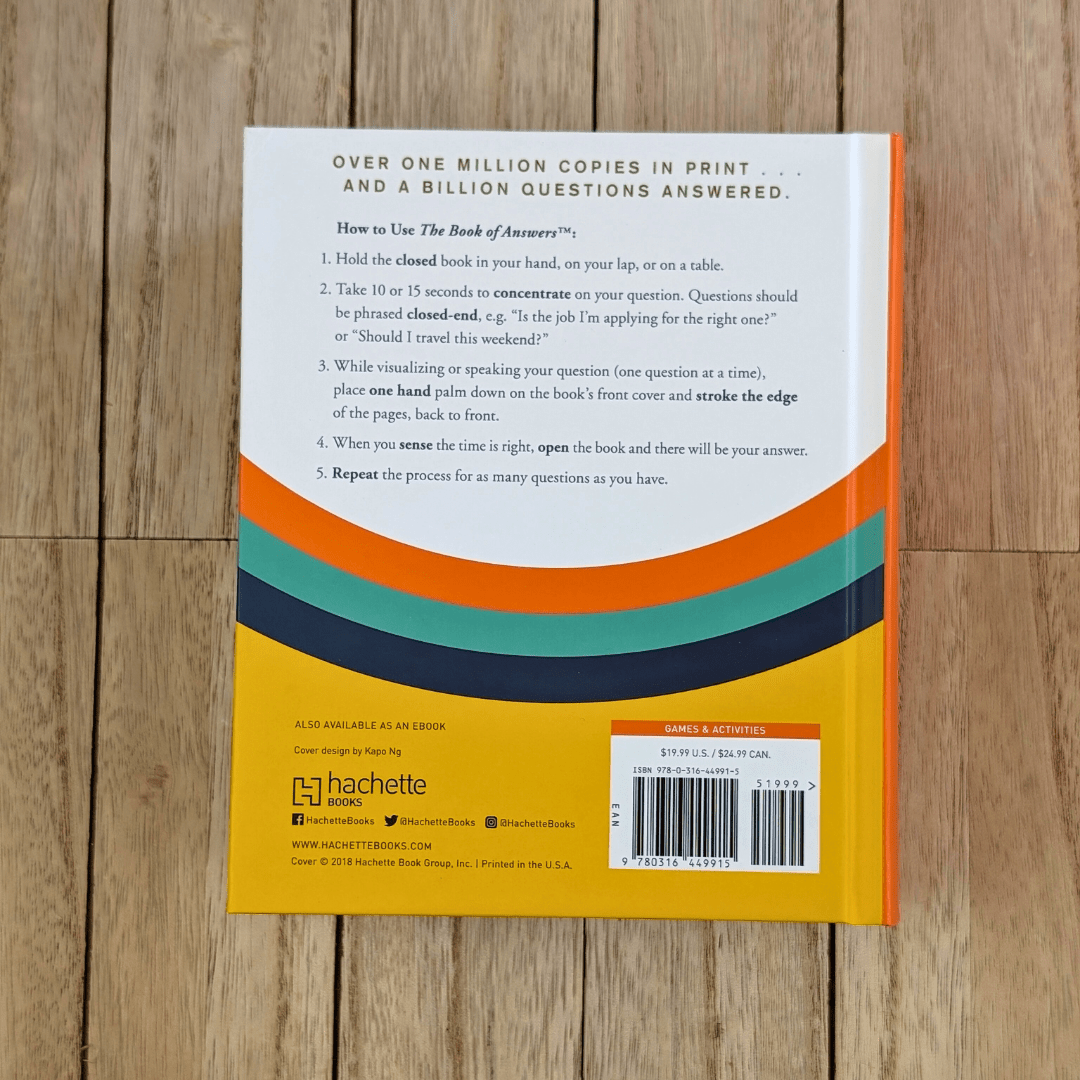 The Book of Answers by Carol Bolt spiritual book
