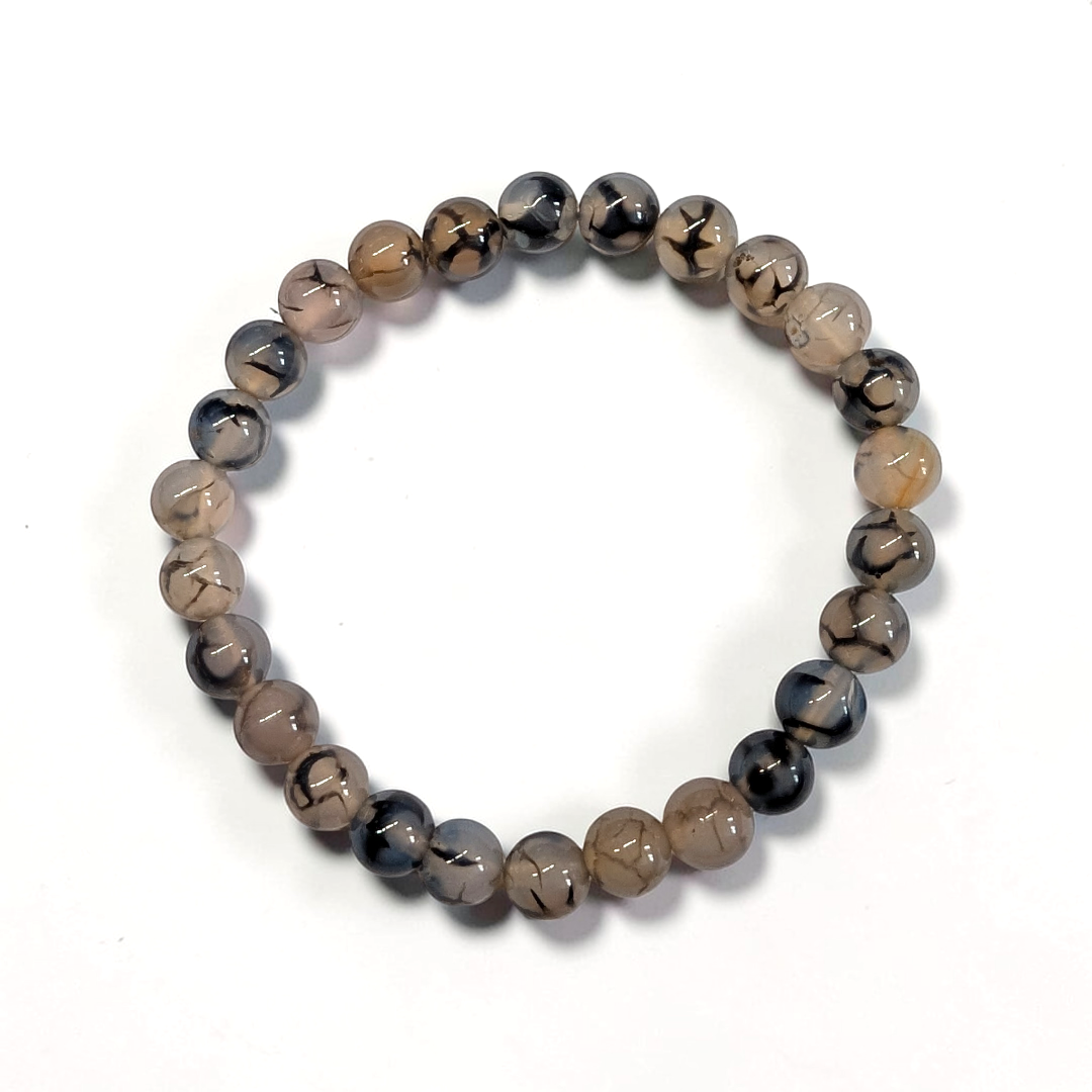 Dragon's Vein Agate Bracelet