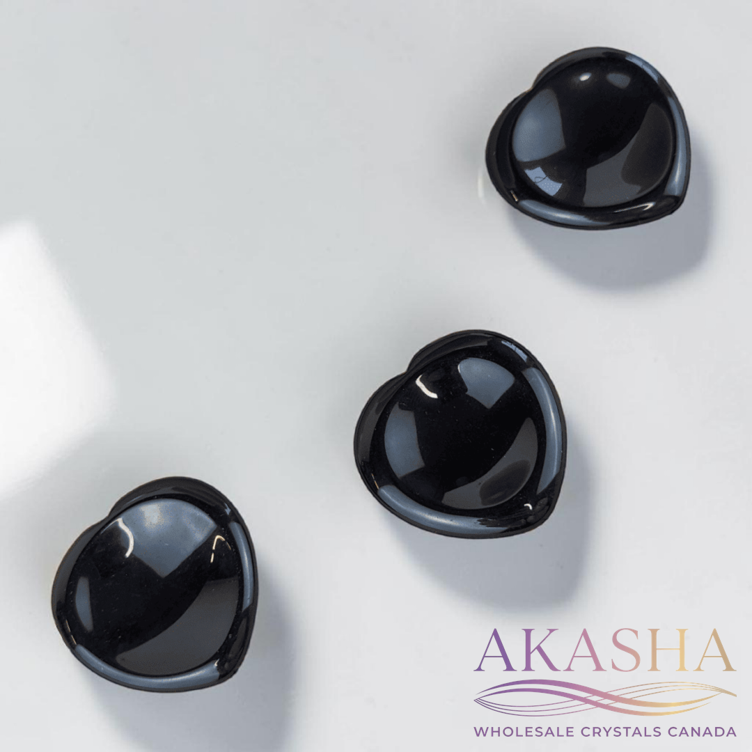 Black Obsidian Heart Worry Stone - Zen Collection