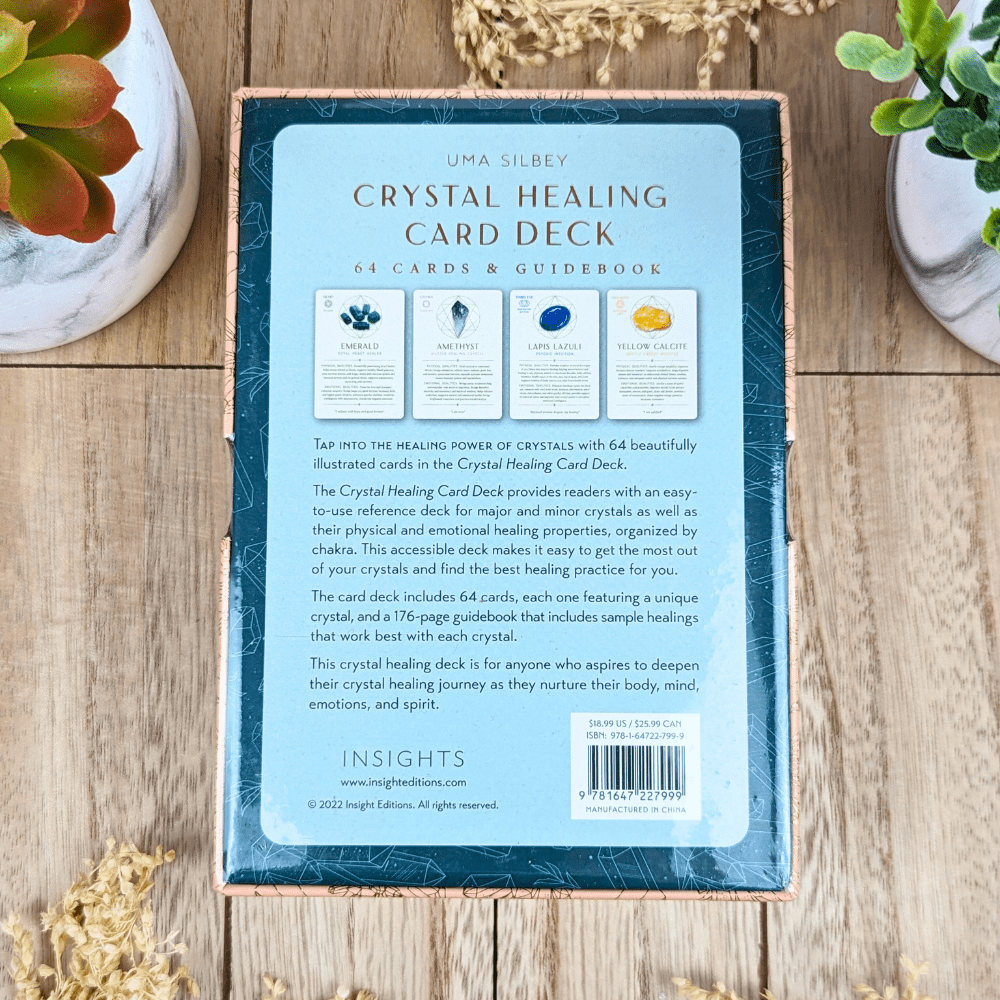 Crystal Healing Card Deck by UMA. SILBEY oracle card deck