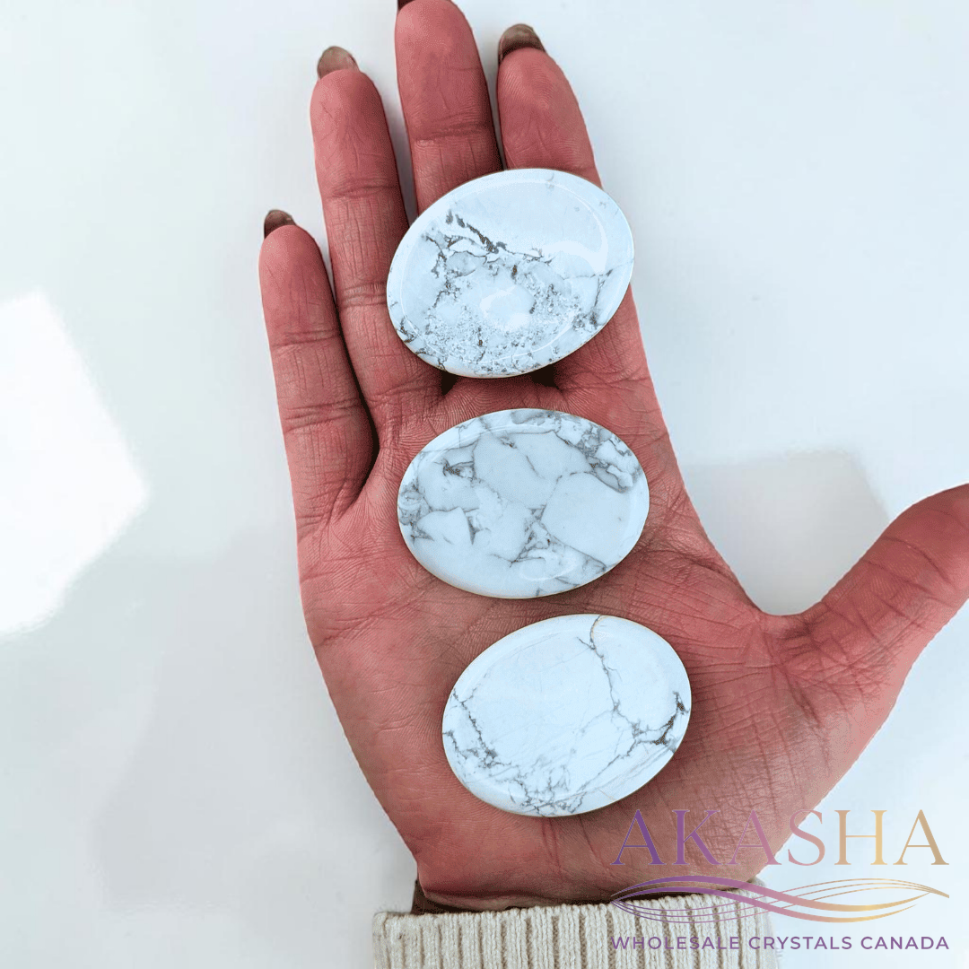 Howlite Oval Worrystones - Zen Collection