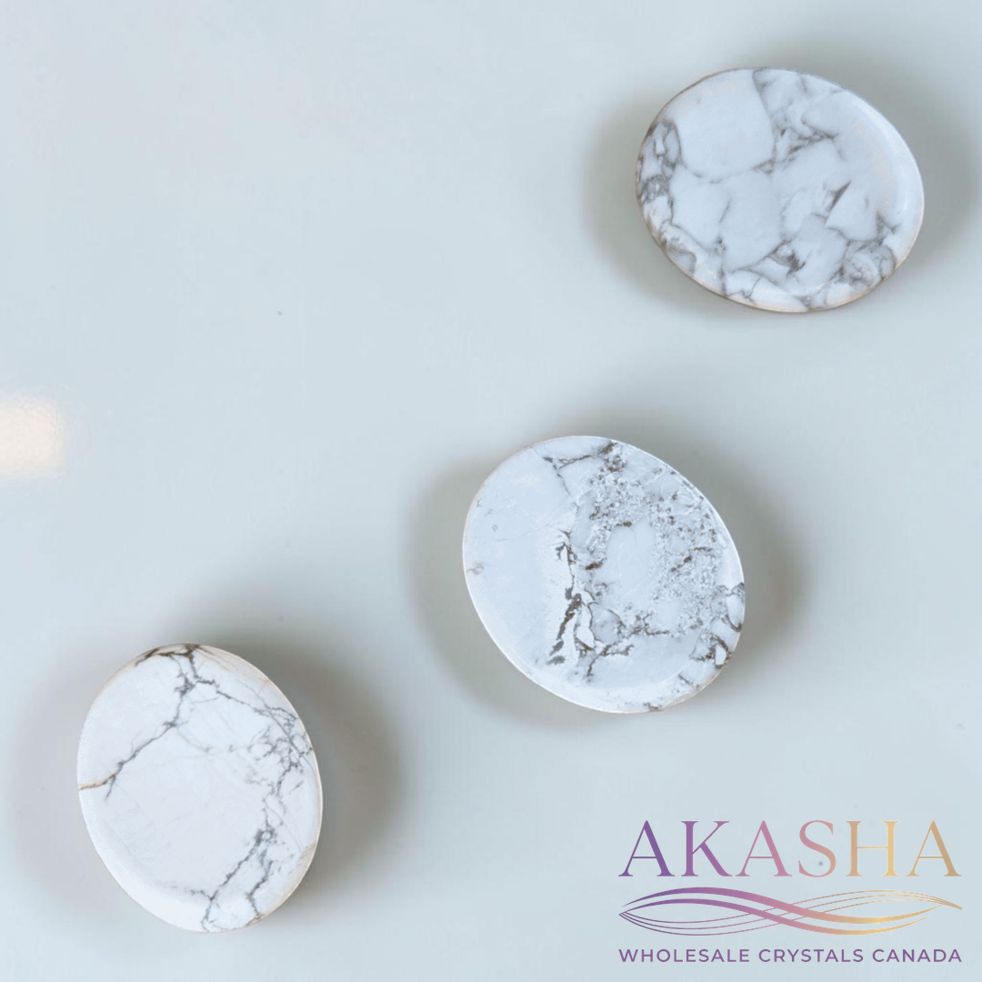 Howlite Oval Worrystones - Zen Collection