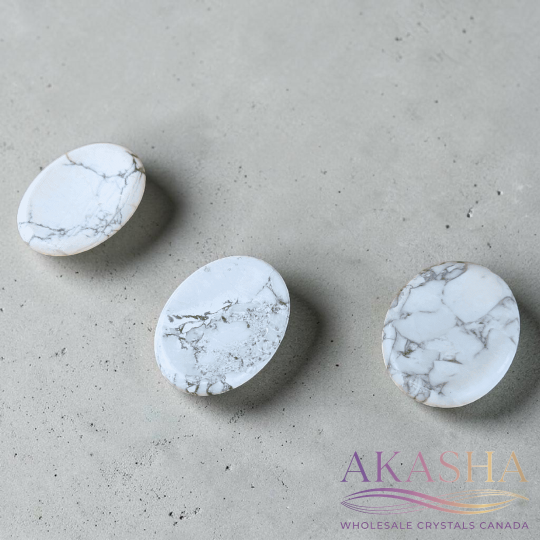 Howlite Oval Worrystones - Zen Collection
