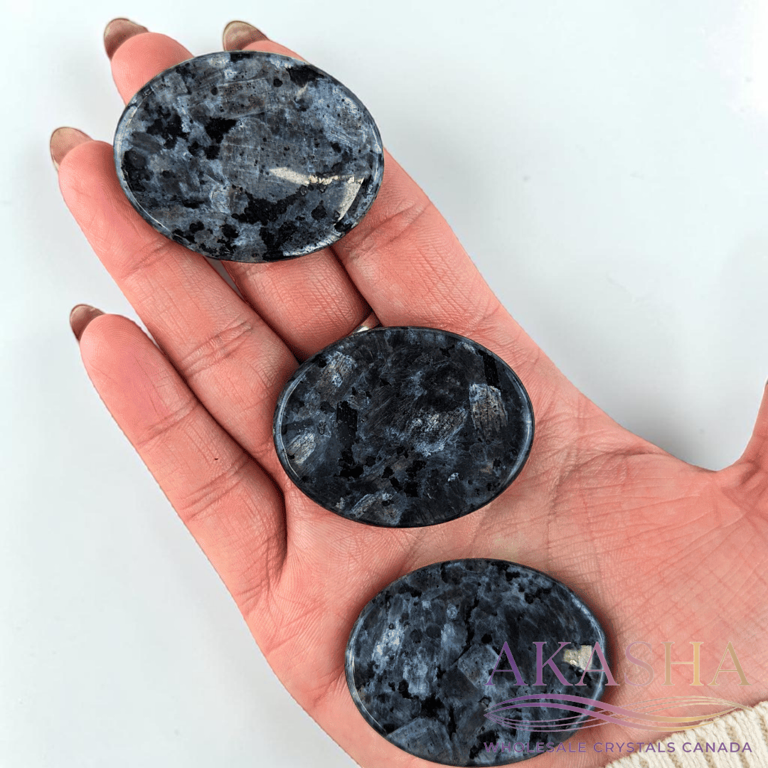 Larvikite Oval Worry Stones - Zen Collection