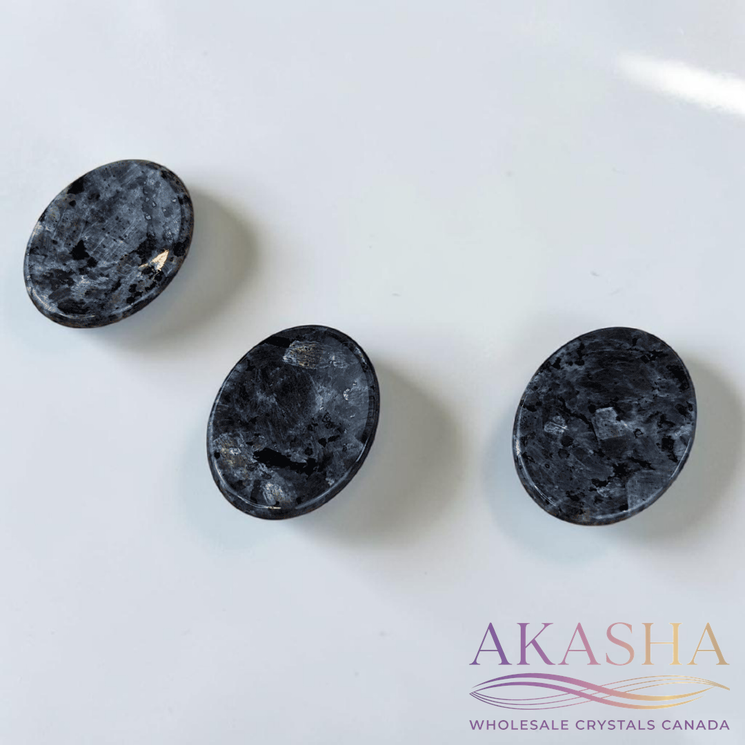 Larvikite Oval Worry Stones - Zen Collection