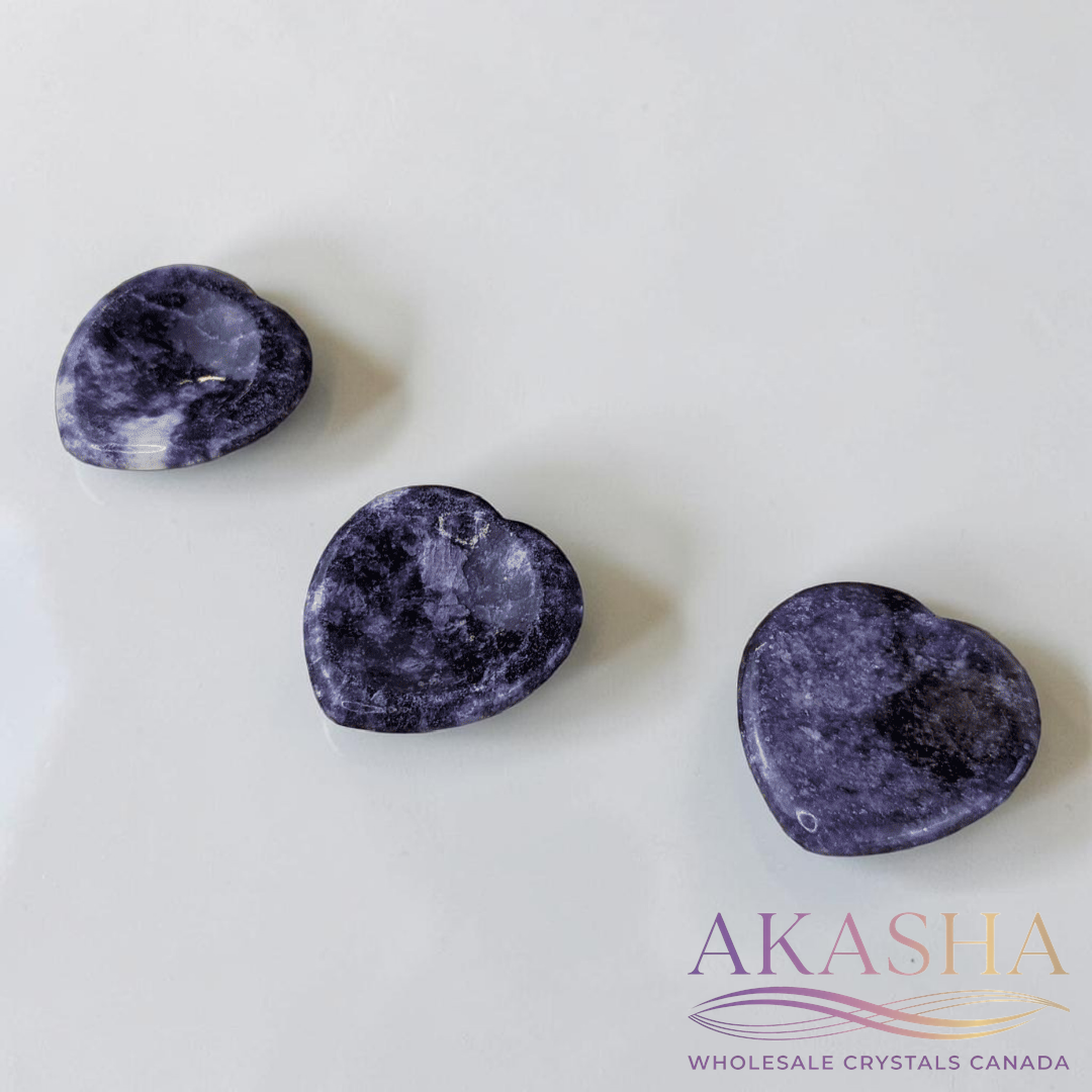 Lepidolite Heart Worry Stones product image