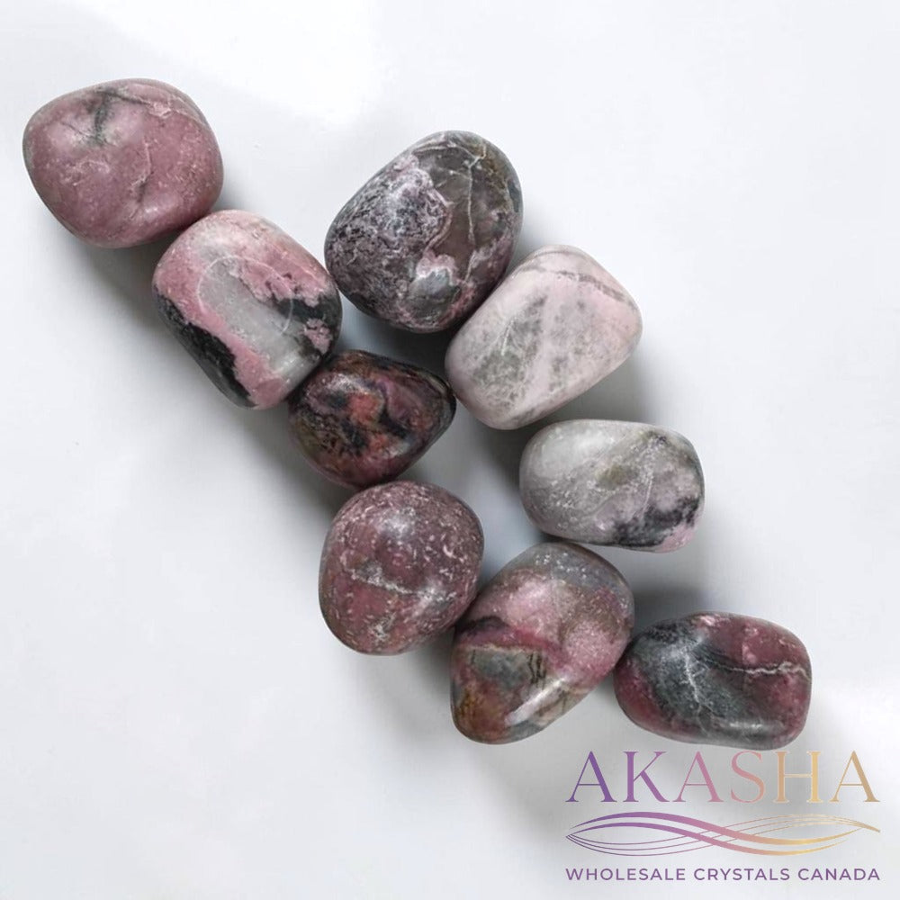 Rhodonite Tumbles - Zen Collection