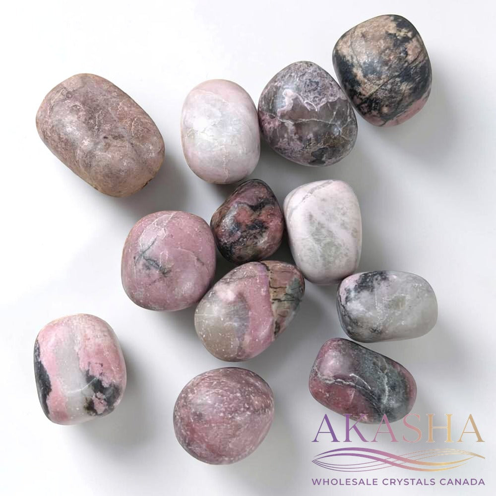 Rhodonite Tumbles - Zen Collection