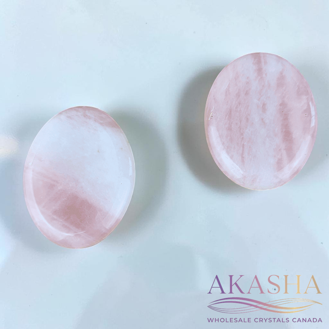 Rose Quartz Worry Stones - Zen Collection