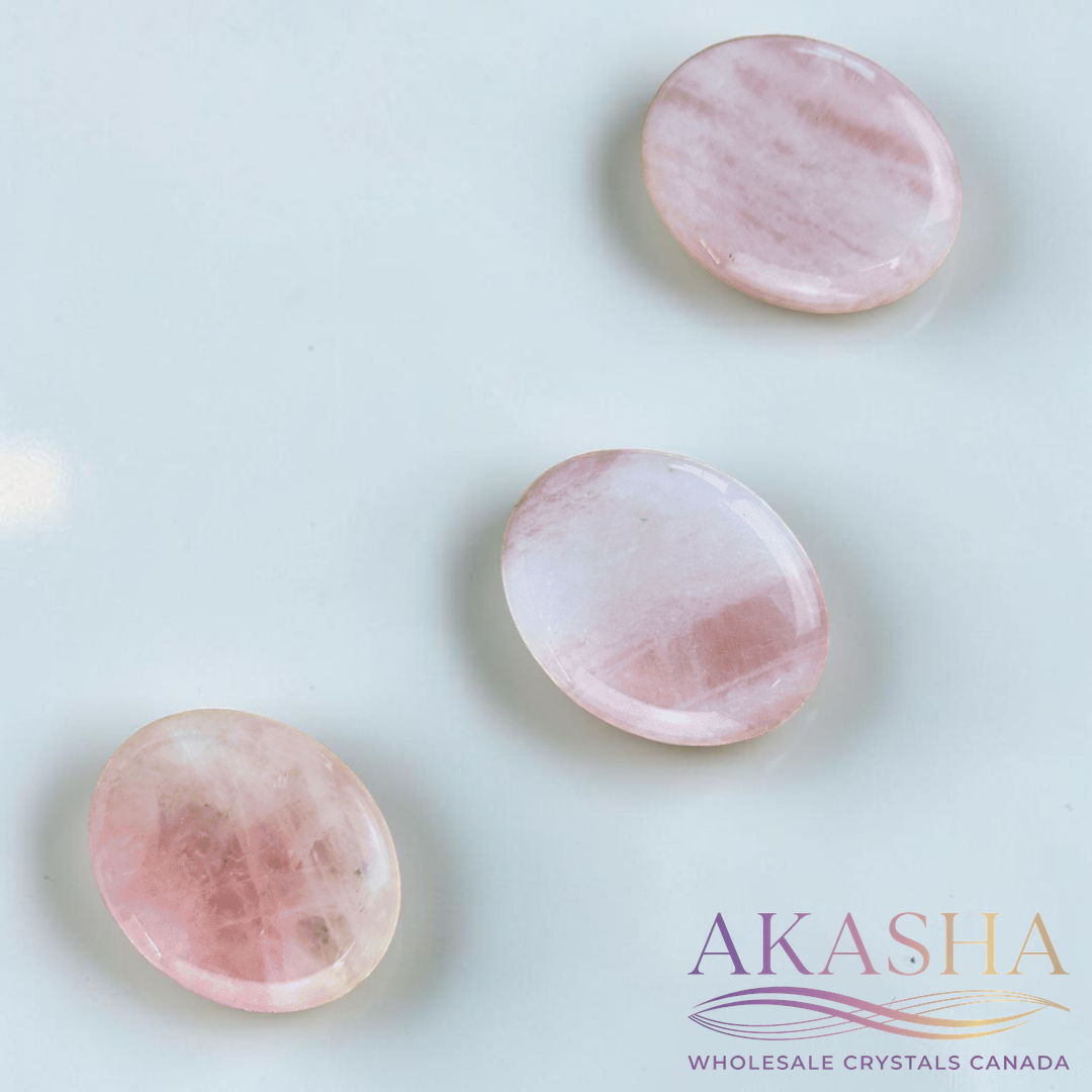 Rose Quartz Worry Stones - Zen Collection