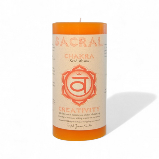 Sacral Chakra Candle chakra candle wholesale listing