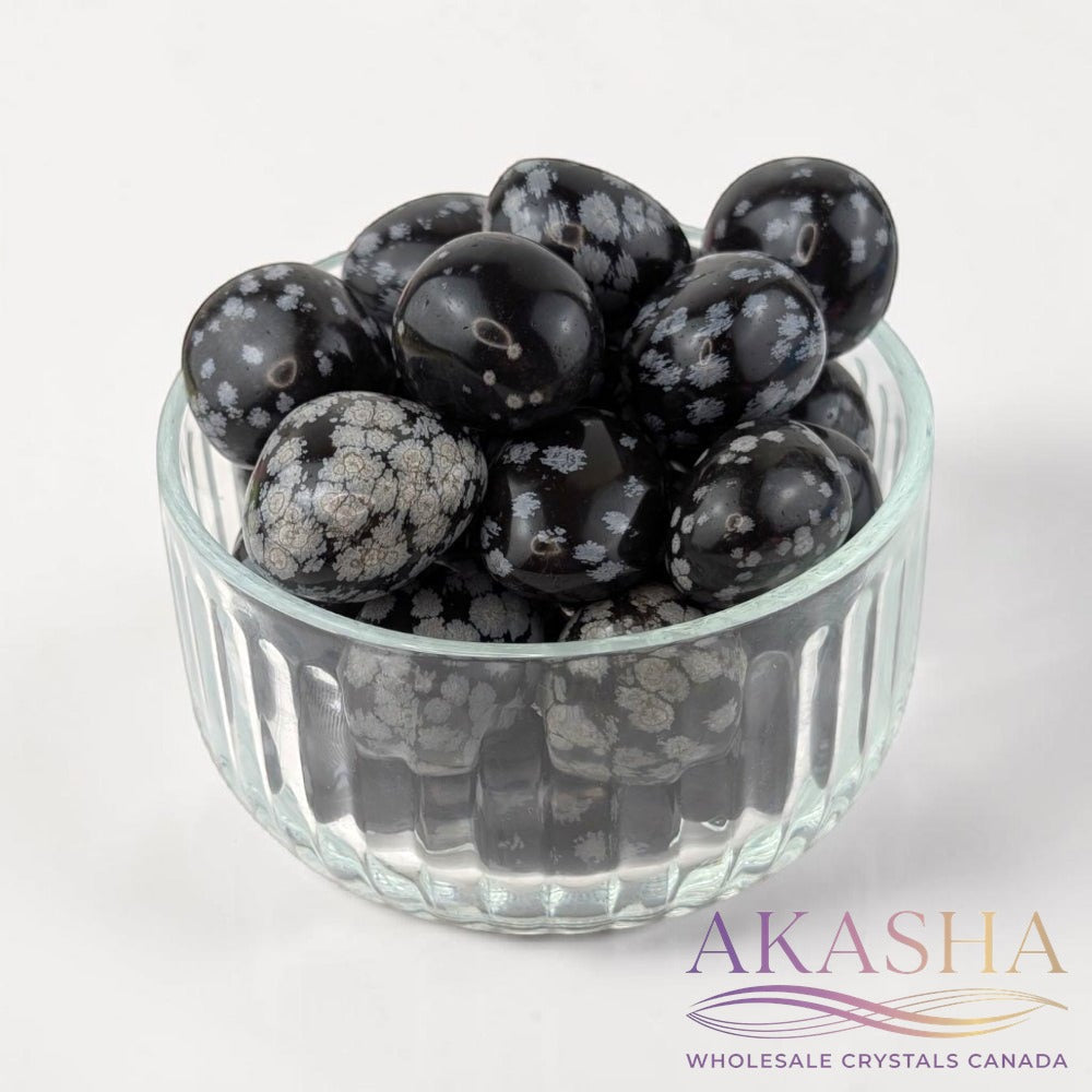 Snowflake Obsidian Tumbles - Zen Collection