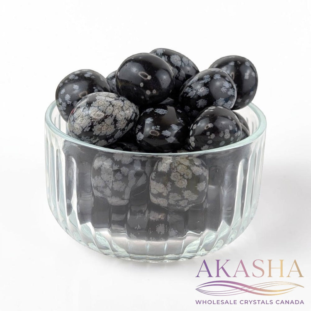 Snowflake Obsidian Tumbles - Zen Collection