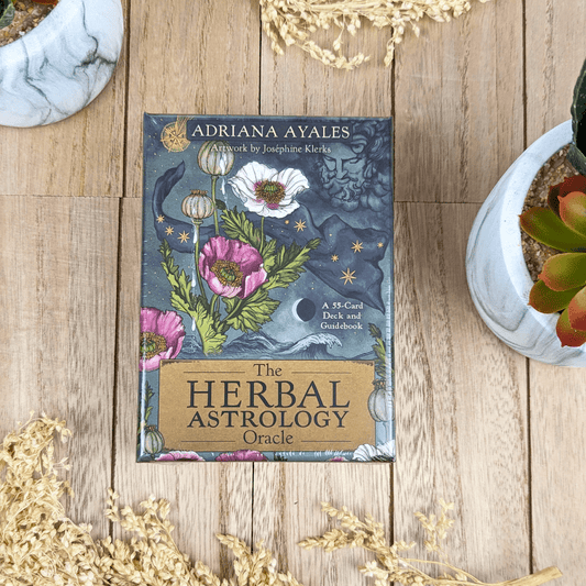 The Herbal Astrology Oracle by Adriana Ayales oracle card deck