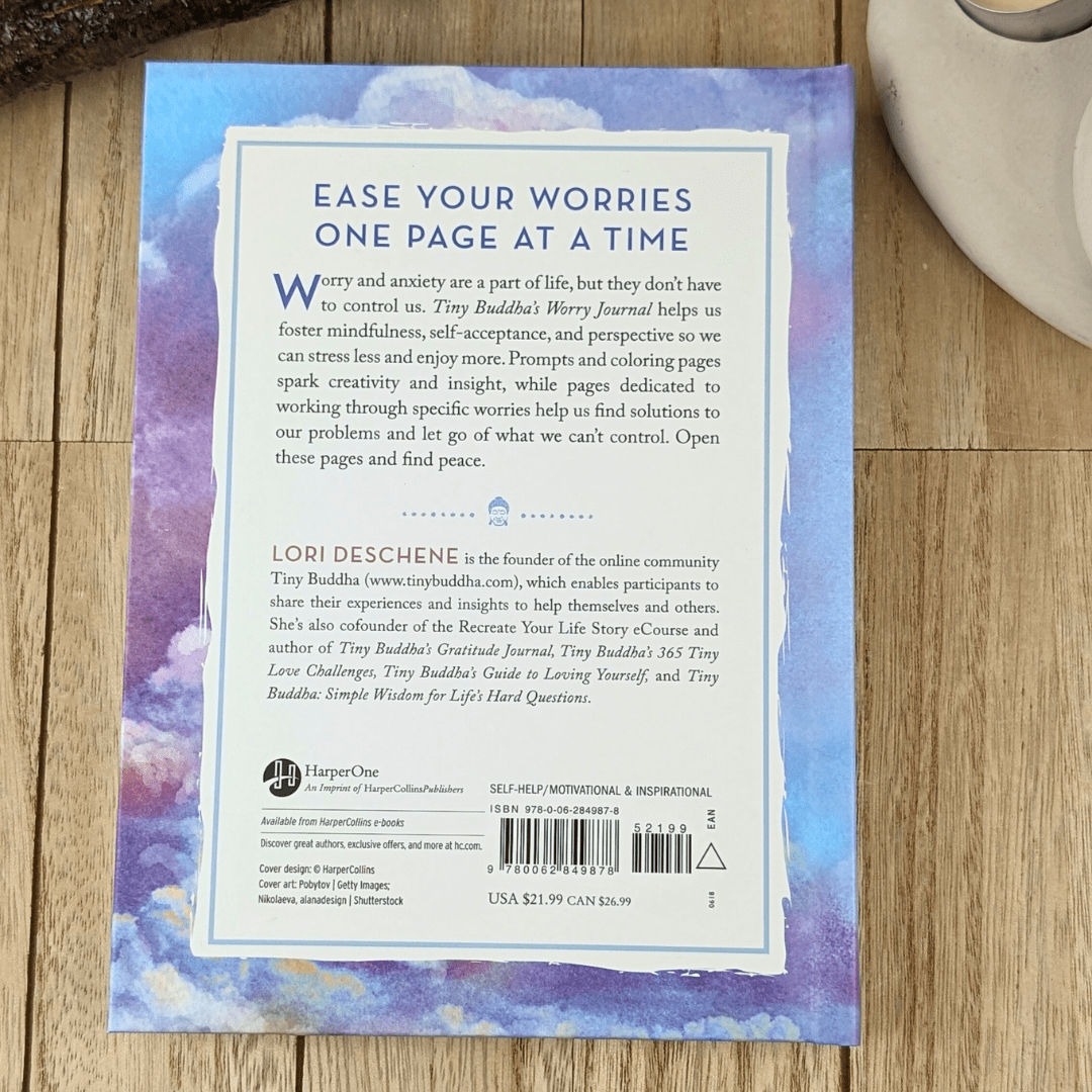 Tiny Buddha’s Worry Journal by daily life. LORI DESCHENE guided journal