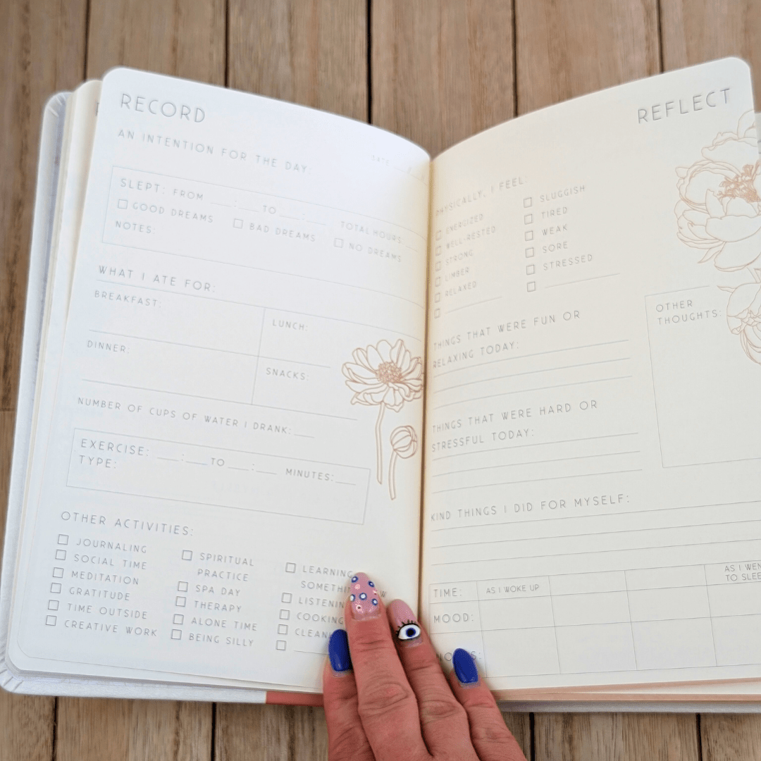 Self Care: A Day and Night Reflection by Insight Editions guided journal