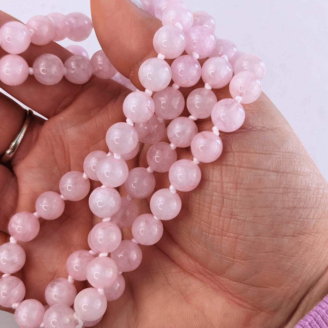 Rose Quartz Mala and Bracelet Set image 6 wholesale product photo by Akasha Wholesale