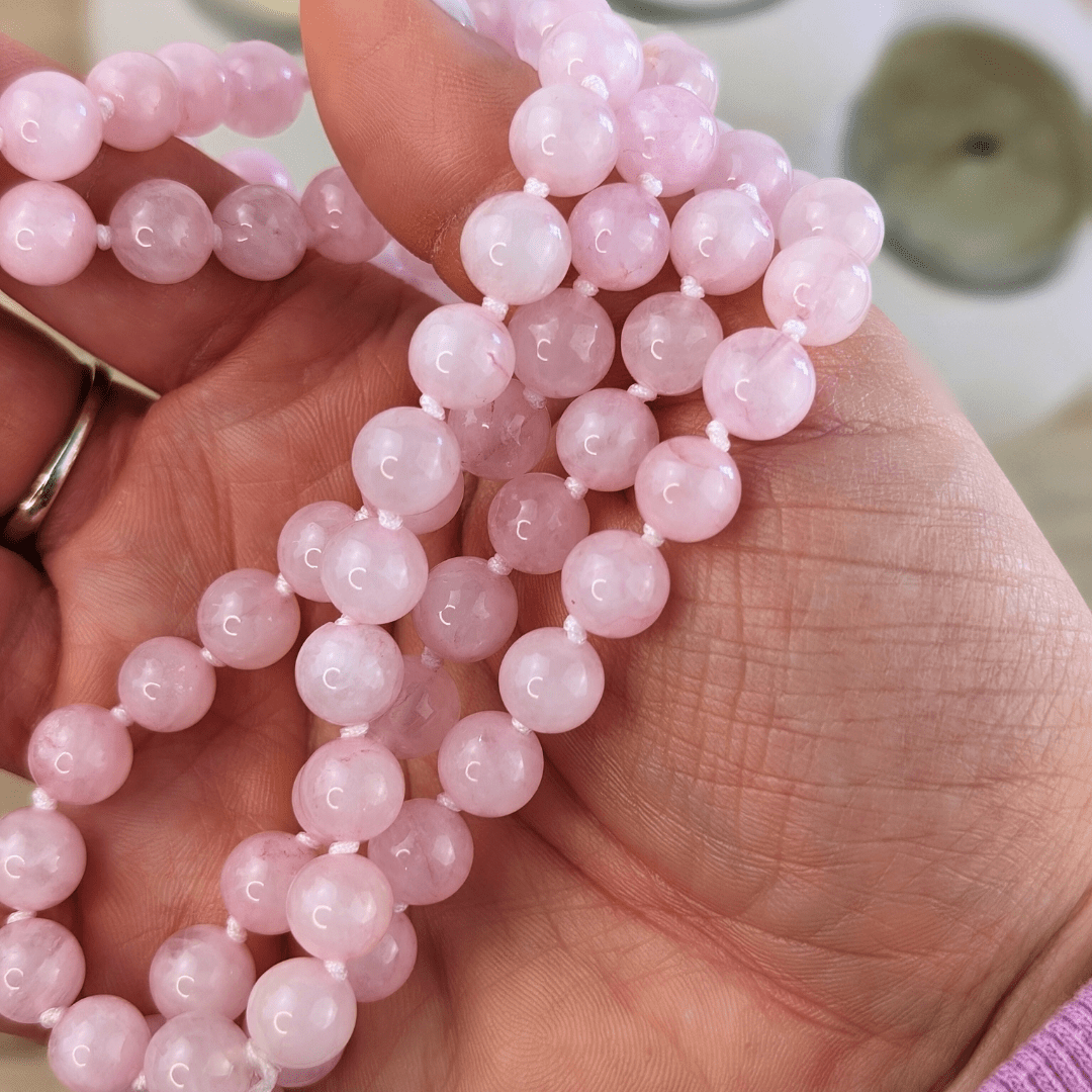Rose Quartz Wrap Around Mala image 3 wholesale product photo by Akasha Wholesale